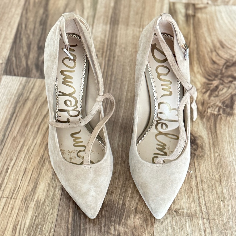 Sam Edelman Hazel Pointed Toe Heel Classic Beige